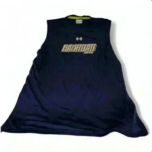 🇺🇸 Under Armour “Green”- Navy Blue Baghdad muscle shirt - Men’s Medium🇺🇸